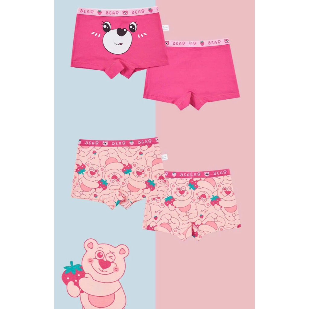 Quần chip quần lót bé gái cotton co giãn tốt thấm hút mồ hôi