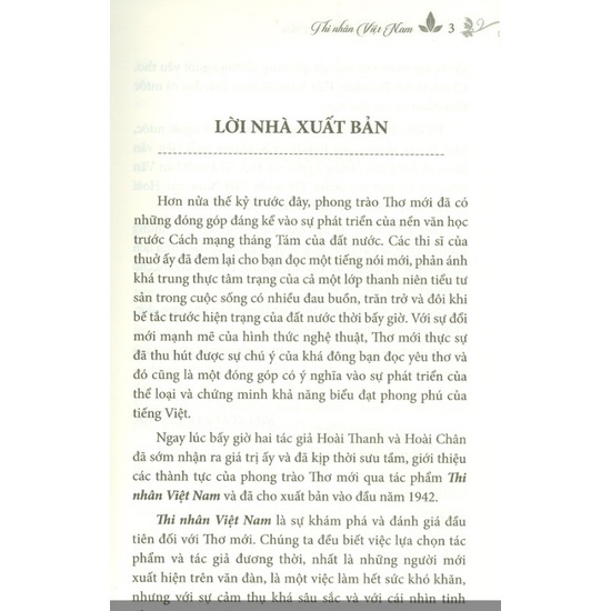 Ảnh Sách - Thi Nhân Việt Nam (bìa mềm) 2