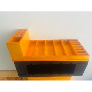 kệ gỗ tông đơ màu vàng 5 ngăn gỗ thông kt 58x25cm