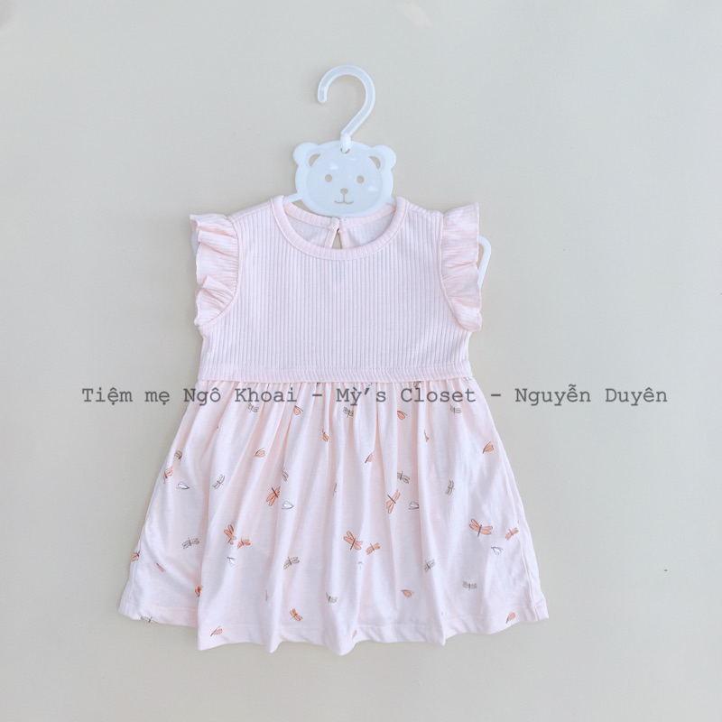 [MD142]Body váy cánh tiên hoạ tiết chuồn chuồn xinh cho bé yêu