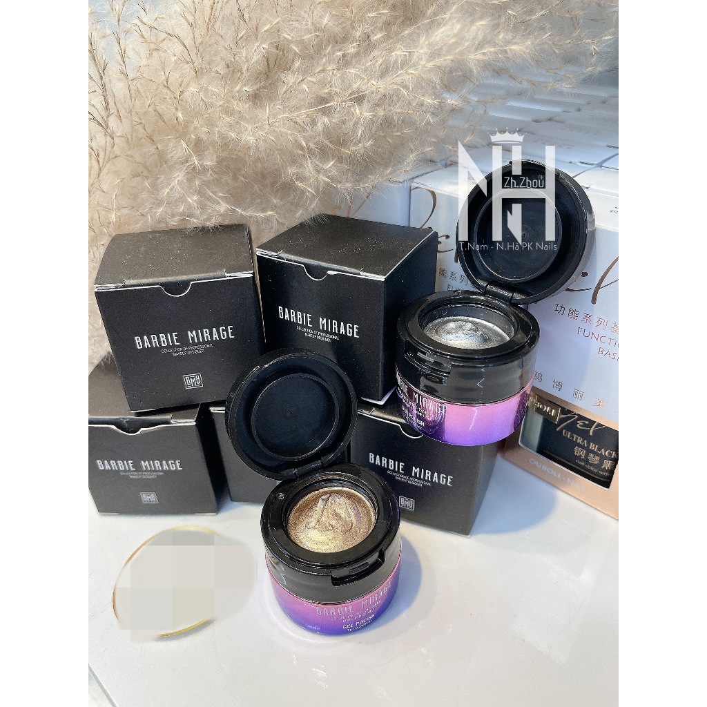 Gel metan Barbie Mirage , Gel metal nổi Barbie MirageI   , gel metan nổi Barbie Mirage cao cấp Gold/Sliver