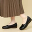 Giày da nữ Oblique Toe KOSU K-23130 cao 2,5cm, siêu nhẹ, chống thấm nước, trơn trượt chính hãng