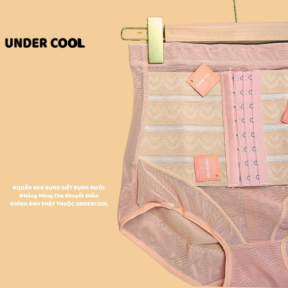 Quần Gen Bụng Cotton UNDERCOOL Cài Trước Nâng Mông Che Khuyểt Điểm QGB04