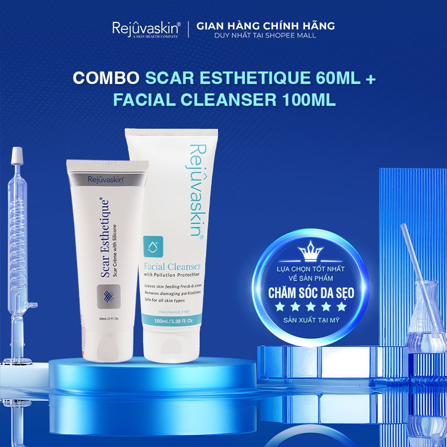 Đánh giá Combo Rejuvaskin xóa Sẹo Thâm, Sẹo Rỗ, Sẹo Lõm & Sữa Rửa Mặt Sạch Bụi Mịn