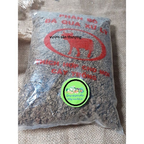 Gói Gần 700 gr Phân Bò Đã Qua Xử Lý Xay Mịn, Giảm Mùi, Phù Hợp Trộn Bón Lót