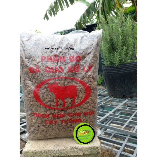 Gói Gần 700 gr Phân Bò Đã Qua Xử Lý Xay Mịn, Giảm Mùi, Phù Hợp Trộn Bón Lót