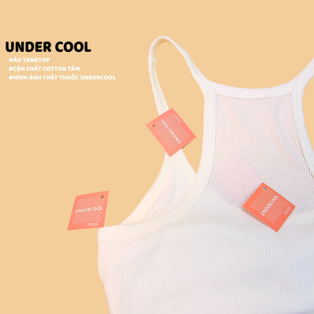Áo 2 Dây Ba Lỗ Thun Tăm UNDERCOOL Tanktop Dây Nhỏ Thể Thao, erobic, pilates, yoga, pickleball, Trẻ Trung Nhiều Màu A2D05