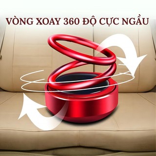Vòng Xoay Vô Cực Sáp Thơm Khử Mùi Cho Ô Tô Tự Quay Bằng Năng Lượng Mặt Trời