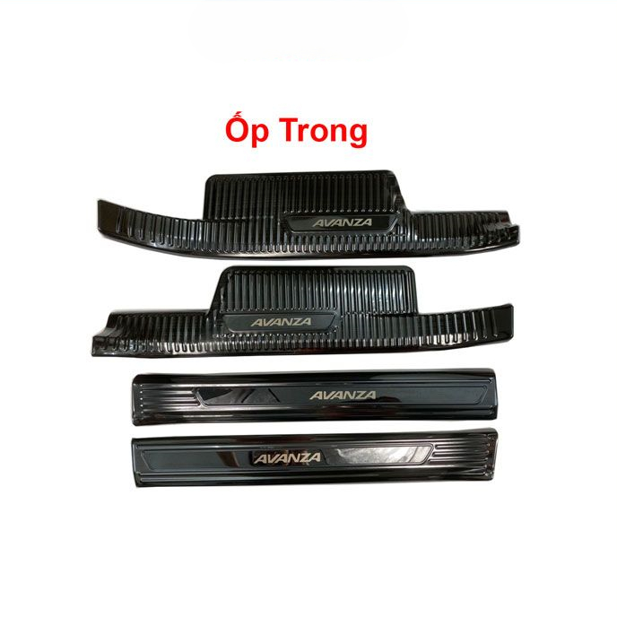 Ốp Bậc Cửa, nẹp bước chân titan xe Avanza 2022 2023 2024 Mẫu Titan- CHỮ DẬP NỔI