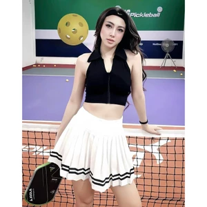 Bộ thể thao nữ, Bộ váy áo xếp ly, Bra khoá kéo chơi Tennis, Golf, Pickleball... Hàng QC cao cấp
