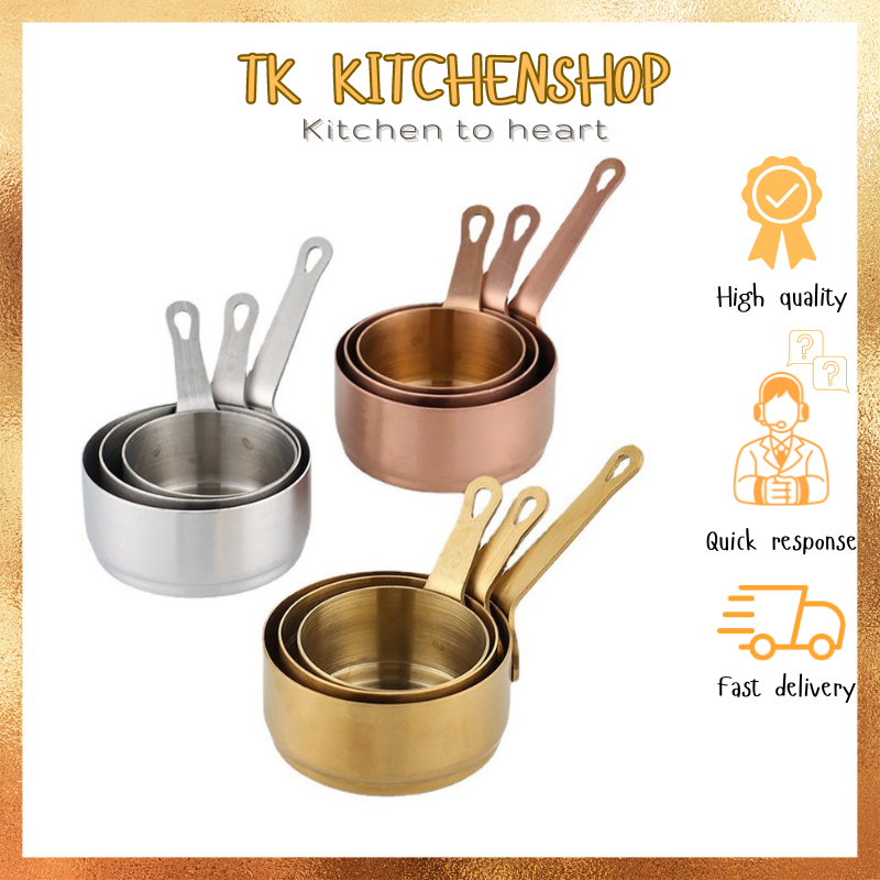 Chén đựng sốt chấm bằng inox (ss304) có tay cầm nhỏ gọn, xinh xắn ...