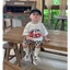 -Hàng loại 1 Set quần áo cotton cún + quần caro đen trăng form Hàn đi chơi đi học HH02
