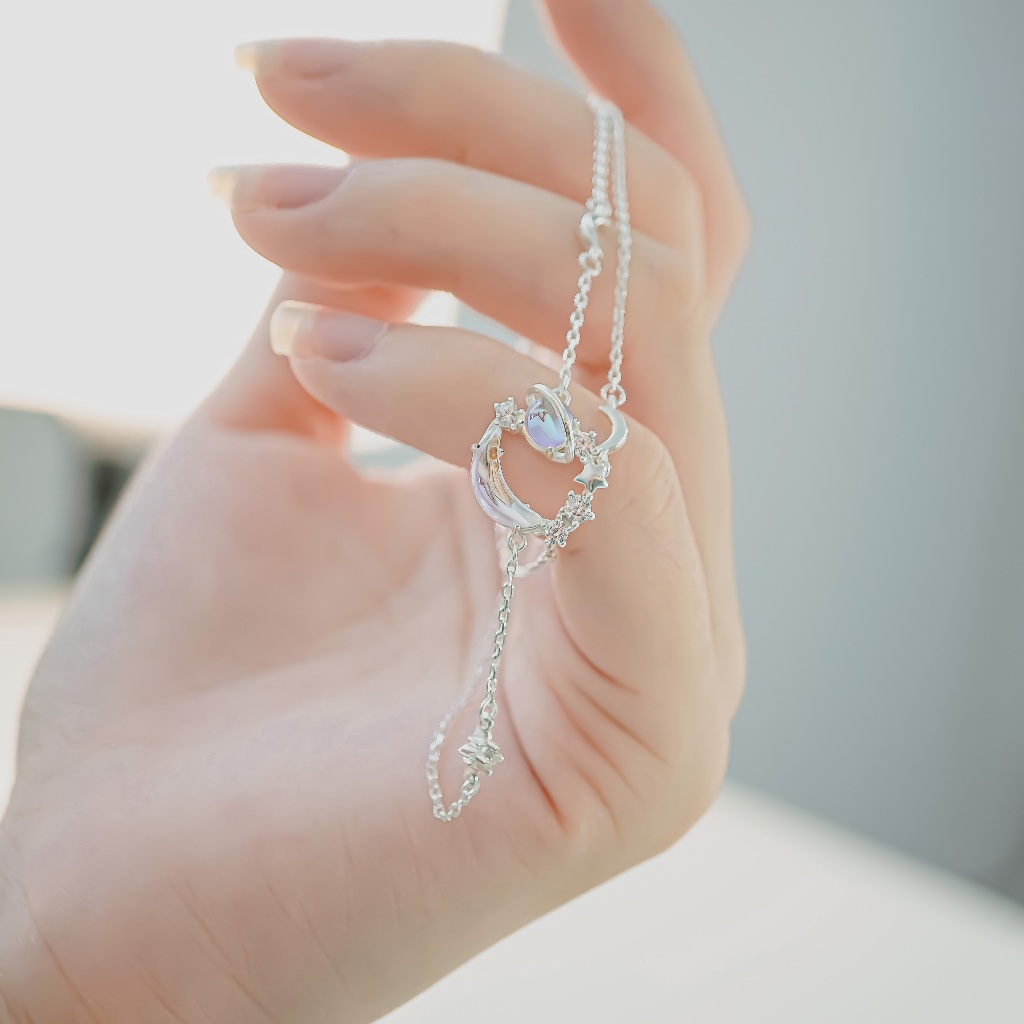 Ảnh Lắc tay bạc CDE Star Moonstone Bracelet Silver CDE2257 2