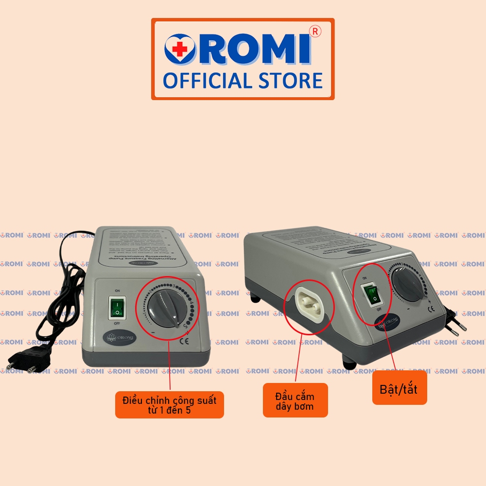 Đệm hơi chống loét OROMI HF-A - Nệm chống ê mỏi, loét cho người già, người bệnh