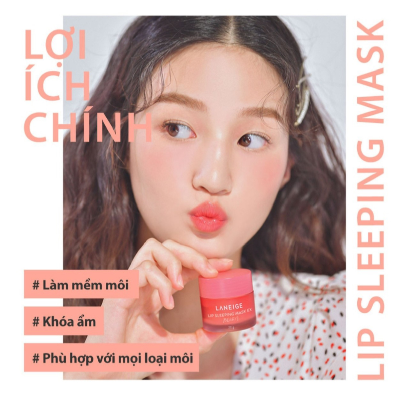 Ảnh Bộ sản phẩm Mặt nạ ngủ cho môi Laneige Lip Sleeping Mask Berry 8g & Quà tặng 3gx2 2
