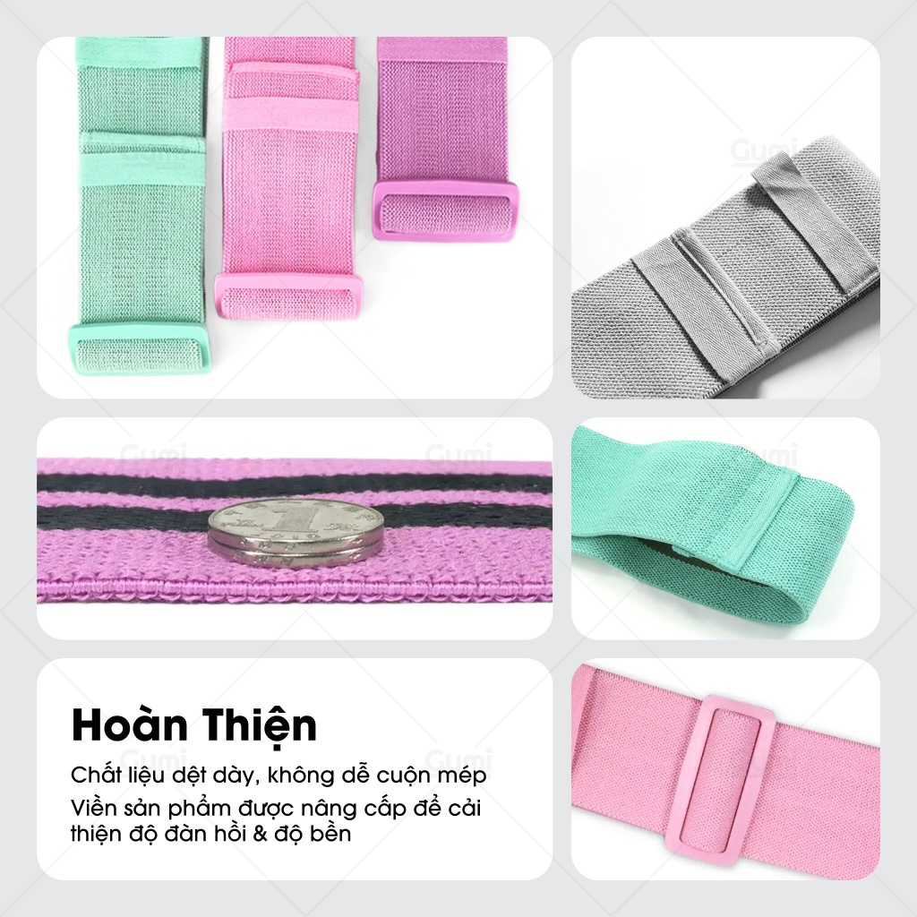 Mini Band Có Khoá A-3606 - Dây Miniband Kháng Lực Tập Mông Aolikes Đàn Hồi, Tự Do Điều Chỉnh Chu Vi - AL3606