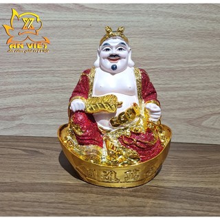 Tượng Thần Tài-Thổ Địa Ánh Kim - cao 20cm [Hợp Mệnh HỎA - THỔ] - Nhựa Poly - TTTD2421