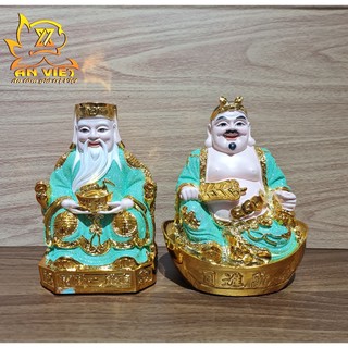 Tượng Thần Tài-Thổ Địa Ánh Kim cao 20cm [Hợp Mệnh THỦY - MỘC] - Nhựa Poly - TTTD2423