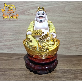Tượng Thần Tài-Thổ Địa Ánh Kim cao 20cm [Hợp Mệnh THỔ - KIM] - Nhựa Poly - TTTD2422