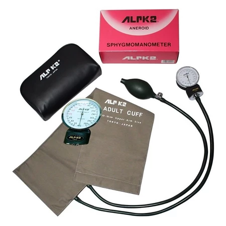 Máy đo huyết áp cơ đồng hồ ALPK2 500V Tai nghe FT 801 (Xám)