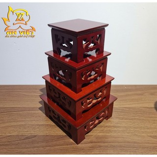 Đôn Gỗ - Đế Gỗ Vuông - Tròn Đặt Tượng, Vật Phẩm Thờ Cúng  - DG2402