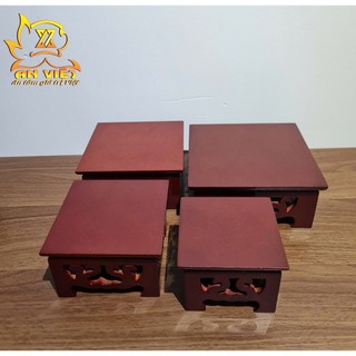 Đôn Gỗ - Đế Gỗ Vuông - Tròn Đặt Tượng, Vật Phẩm Thờ Cúng  - DG2402