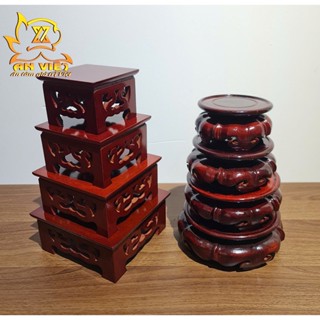 Đôn Gỗ - Đế Gỗ Vuông - Tròn Đặt Tượng, Vật Phẩm Thờ Cúng  - DG2402