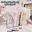 Kệ đựng sách để bàn trong suốt Greenhome nhiều ngăn chất liệu Acrylic dày dặn, cao cấp có tay cầm