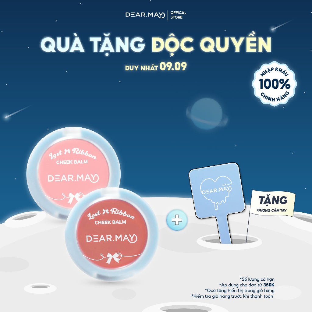Má Hồng Kem Thuần Chay Dearmay Lost Ribbon Cheek Balm 4g