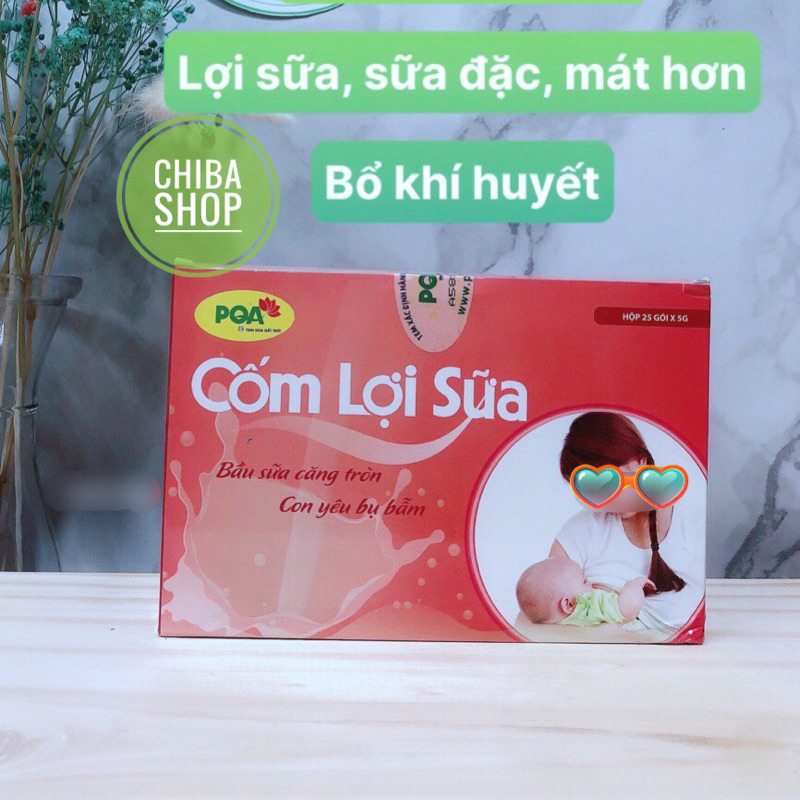 [HÀNG TẶNG K BÁN] Combo 2GÓI Cốm lợi sữa PQA, date mới- giải pháp ít sữa, tắc sữa, sữa loãng