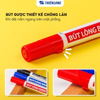 Combo 10 Bút lông viết bảng 3 màu xanh, đen, đỏ Thiên Long WB-03 - Bút dạ viết bảng xoá, bút bảng