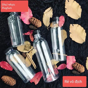 Chai Nhựa Đựng Trà Sữa Nắp Đen 50ml-100ml-150ml-330ml-500ml. NHỰA HUYSUN. Có Test Kiểm Định Chất Lượng