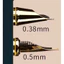 Bút Máy Bút Mực Ngòi 0.38mm 0.5mm Thân Vỏ Sang Trọng Cao Cấp TOMI 272