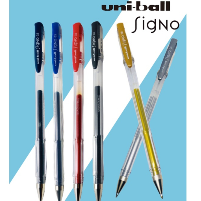 Bút Gel UNI-BALL SIGNO UM -100 NGÒI 0.5MM NÉT SIÊU MƯỢT | Shopee Việt Nam