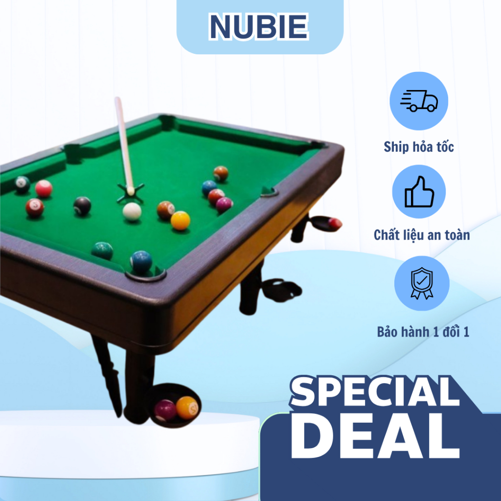 Đồ Chơi Bàn Bia ,Bàn Bida Snooker Pool Mini Cho Bé Bằng Nhựa Bi Có Số ...