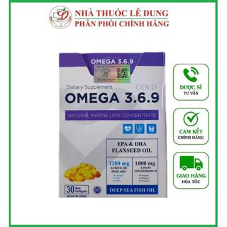 ✅ [Chính Hãng] Viên uống Omega 3.6.9 Gold Nhập khẩu Tây Ban Nha | Hộp 30 viên