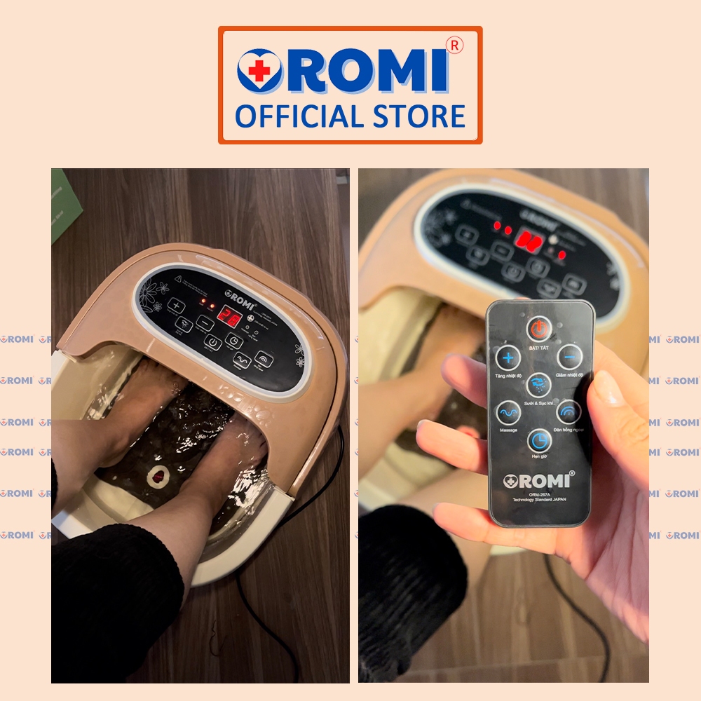 Máy massage chân tự động cao cấp OROMI ORM-267A - Bồn ngâm chân mát-xa hồng ngoại điều khiểu từ xa