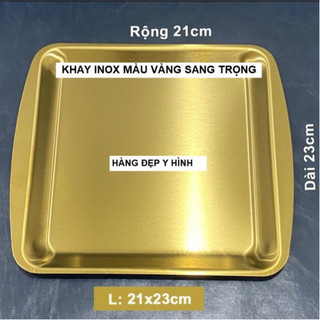 -Khay kim loại mạ vàng đựng đồ trang sức, nến thơm,..decor phòng ngủ, decor món ăn