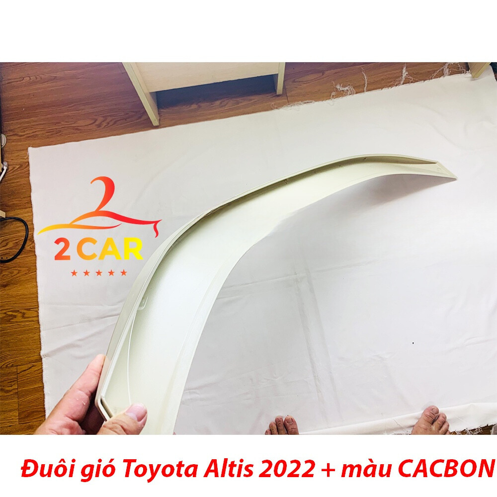 Đuôi gió liền cốp xe Toyota Altis 2022 2023 2024  bản Mộc về tự sơn theo màu xe