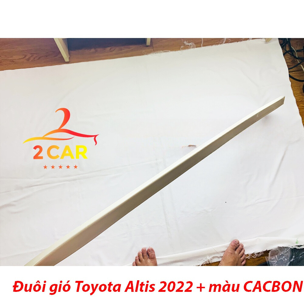 Đuôi gió liền cốp xe Toyota Altis 2022 2023 2024  bản Mộc về tự sơn theo màu xe