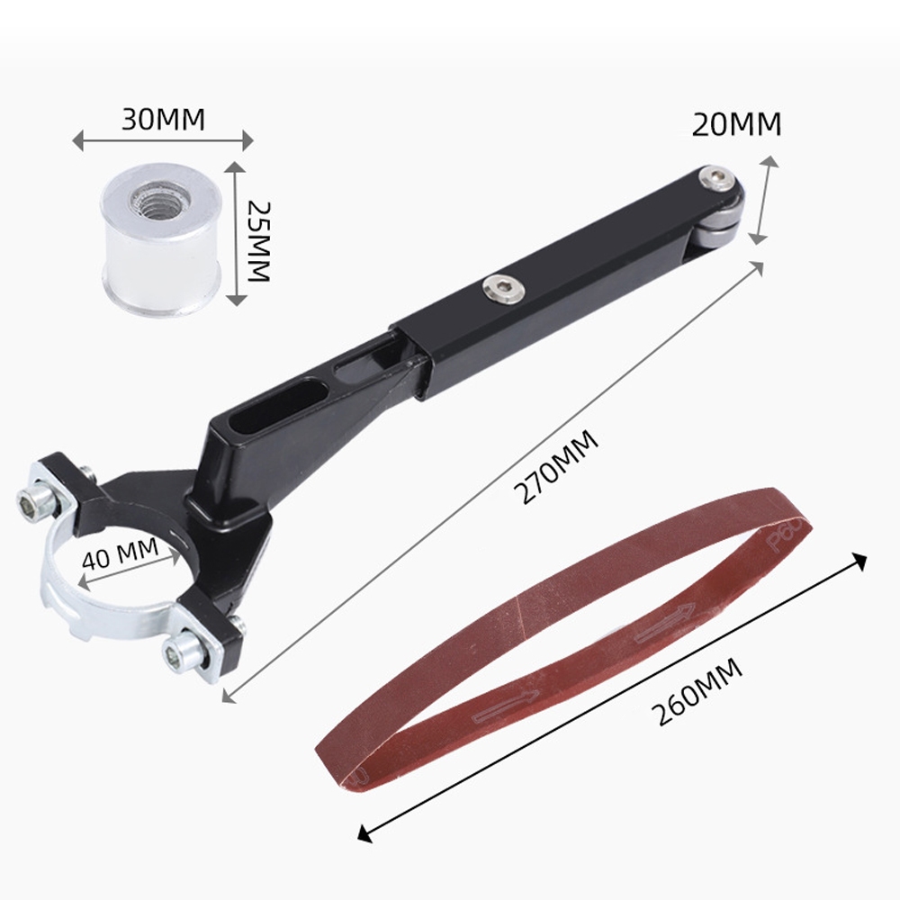 Bộ dụng cụ chuyển máy mài góc thành máy mài đai, máy chà nhám băng dây thông dụng cho máy m10 và m14