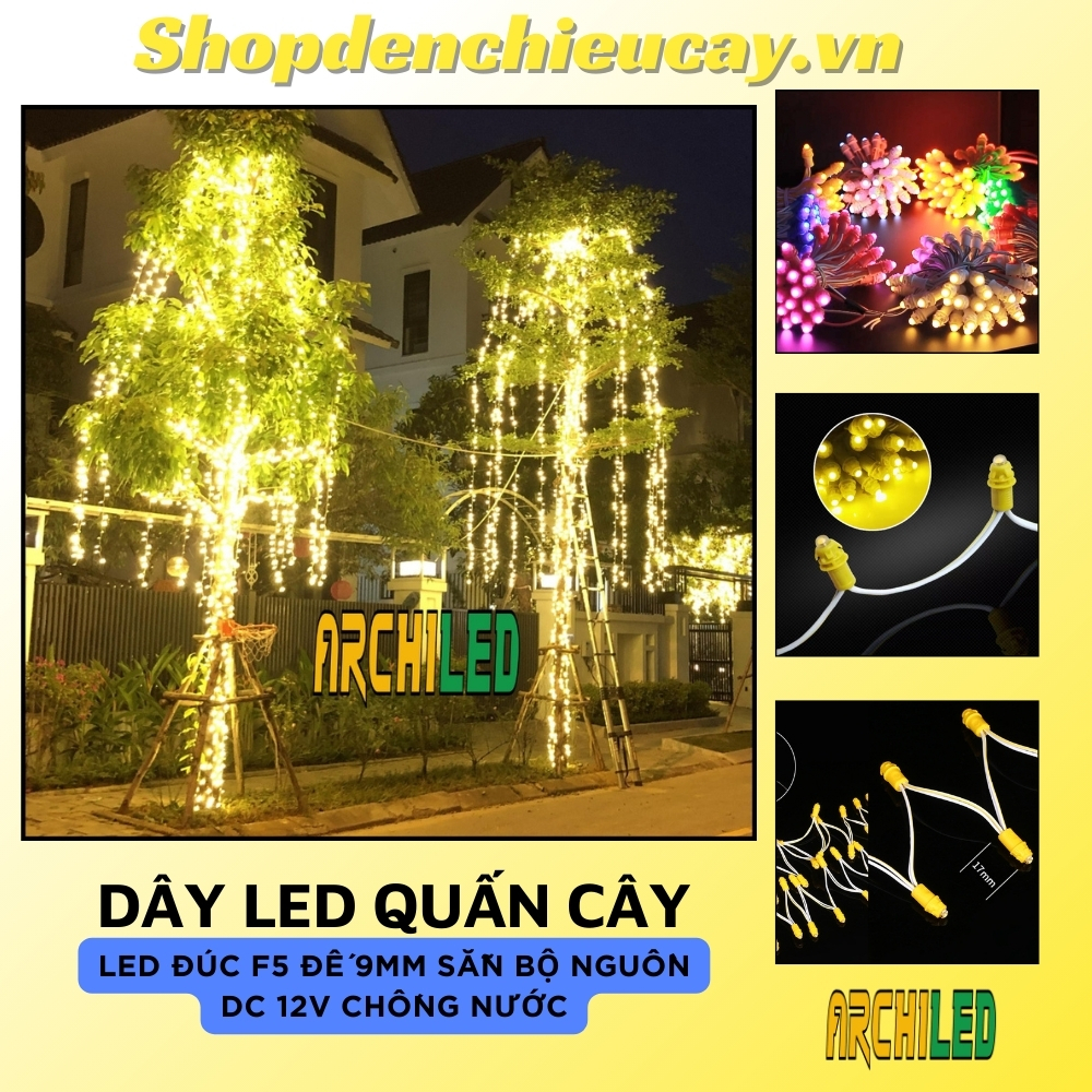 Full Bộ Dây Led Trang Trí, Dây Led Quấn Cây, Led Đúc F5 12V Trang Trí ...