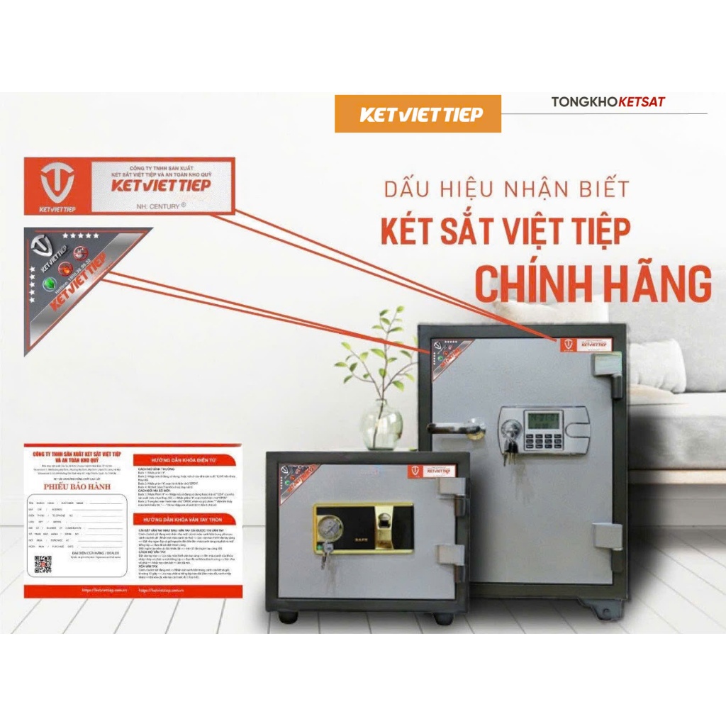 [HÀNG CHÍNH HÃNG] Két Sắt Mini, Két Sắt Việt Tiệp Mini KVT219N BLN KHÓA CƠ