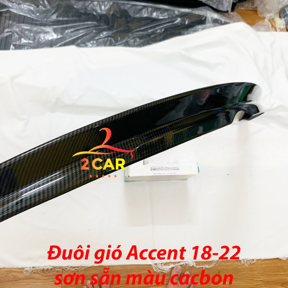 Đuôi gió liền cốp xe Hyundai Accent đời 2018 2020 2021 2022 2023 sơn sẵn màu CACBON cao cấp