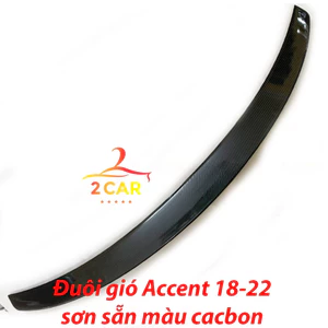 Đuôi gió liền cốp xe Hyundai Accent đời 2018 2020 2021 2022 2023 sơn sẵn màu CACBON cao cấp