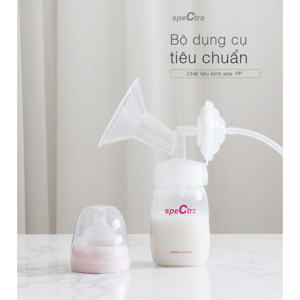 Set phụ kiện máy hút sữa Spectra đủ bình phễu