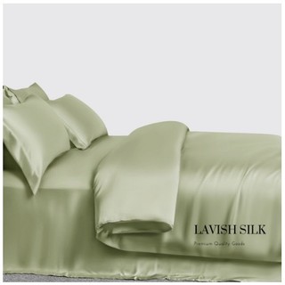 (Best Seller]Trọn Bộ Chăn  [Best Ga Gối Lụa Lavish Silk Cao Cấp Mát Lạnh Hàng Loại 1-Xanh Mạ Non