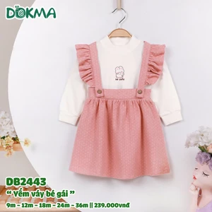 Set Yếm Váy Dokma Dáng Xoè Xinh Xắn Cho Bé Gái DB2443