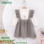 Set Yếm Váy Dokma Dáng Xoè Xinh Xắn Cho Bé Gái DB2443