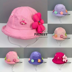 Có 2 size_Mũ bucket tai bèo vành gái trẻ em phungvyshop-nón / BO TRUNG LỠ HOA LẬT/